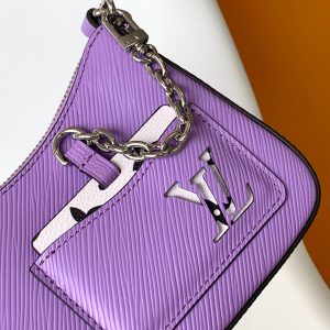 MARELLINI 19 PURPLE EPI GRAINED LEATHER