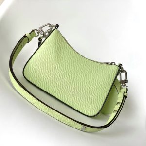 MARELLINI 19 LIGHT GREEN EPI GRAINED LEATHER