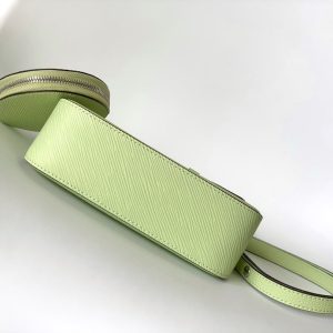 MARELLINI 19 LIGHT GREEN EPI GRAINED LEATHER