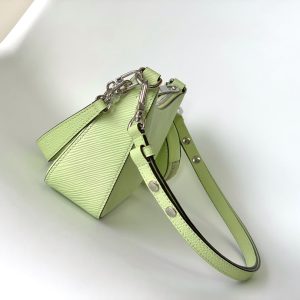 MARELLINI 19 LIGHT GREEN EPI GRAINED LEATHER