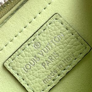 MARELLINI 19 LIGHT GREEN EPI GRAINED LEATHER