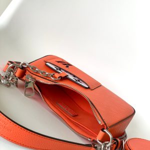 MARELLINI 19 ORANGE EPI GRAINED LEATHER