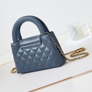cc 24a nano 19cm kelly shopper bag steel blue lambskin