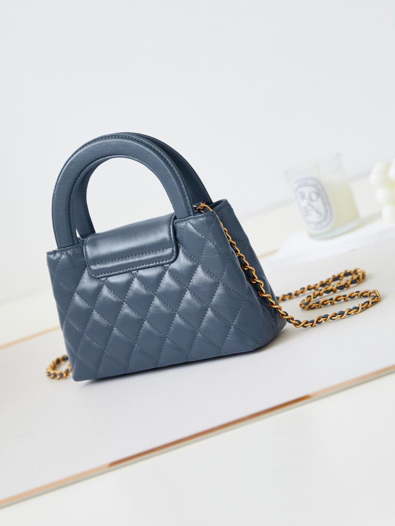 cc 24a nano 19cm kelly shopper bag steel blue lambskin