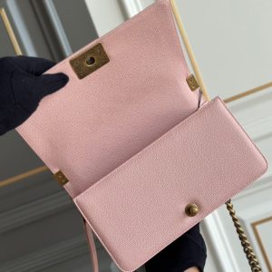 boy medium 25 pink quilted caviar antique ghw