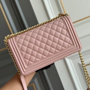 boy medium 25 pink quilted caviar ghw