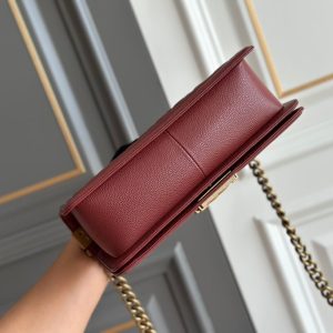 boy medium 25 wine quilted antique ghw