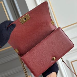 boy medium 25 wine quilted antique ghw