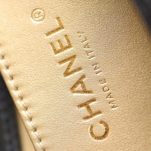 cc 24s mini flap bag 20cm black lambskin pearl ball