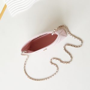 cc 24s31 nano shopping bag 17.5cm light pink lambskin gold hardware