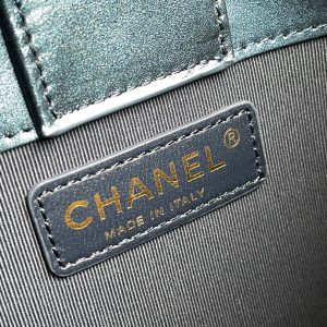 cc 24s 20cm hobo bag blue denim gold hardware