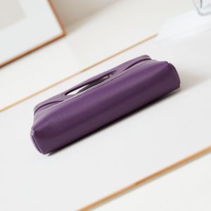 cc 24s31 nano shopping bag 17.5cm purple lambskin gold hardware