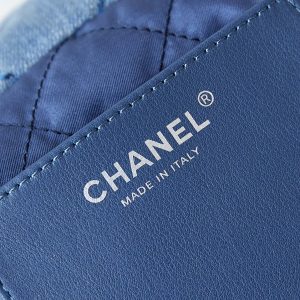 cc 22 mini backpack wasted blue denim silver hardware