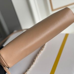 cc 24s31 shopping bag 22cm brown lambskin gold hardware