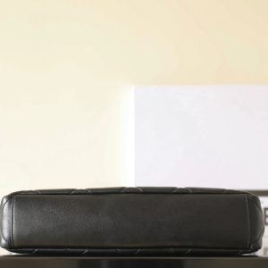 cc 24p hobo bag 28cm black lambskin gold hardware