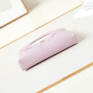 cc 24s31 nano shopping bag 17.5cm pink lambskin gold hardware