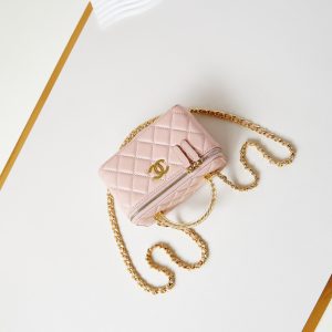 24a vanity 17cm nude lambskin gold hardware