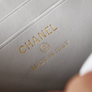 24a vanity 17cm grey lambskin gold hardware