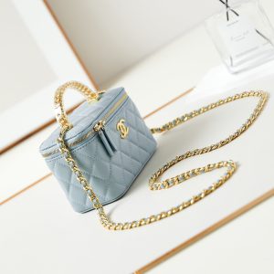 24a vanity 17cm cloud blue lambskin gold hardware