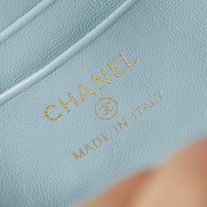 24a vanity 17cm cloud blue lambskin gold hardware