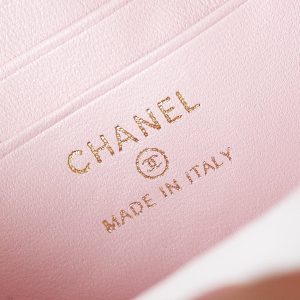 24a vanity 17cm light pink lambskin gold hardware