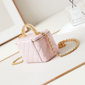 24a vanity 17cm light pink lambskin gold hardware