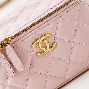 24a vanity 17cm light pink lambskin gold hardware