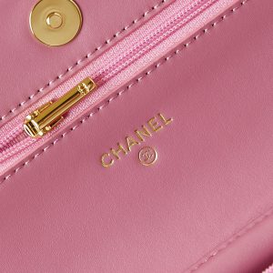 24p woc 19cm pink tweed gold hardware