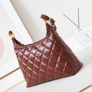 24a hobo bag 32cm burgundy calfskin gold hardware