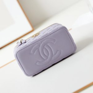 24a vanity 17 violet lambskin gold hardware