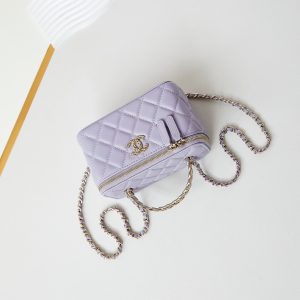 24a vanity 17 violet lambskin gold hardware