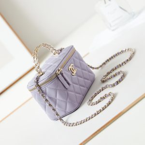 24a vanity 17 violet lambskin gold hardware