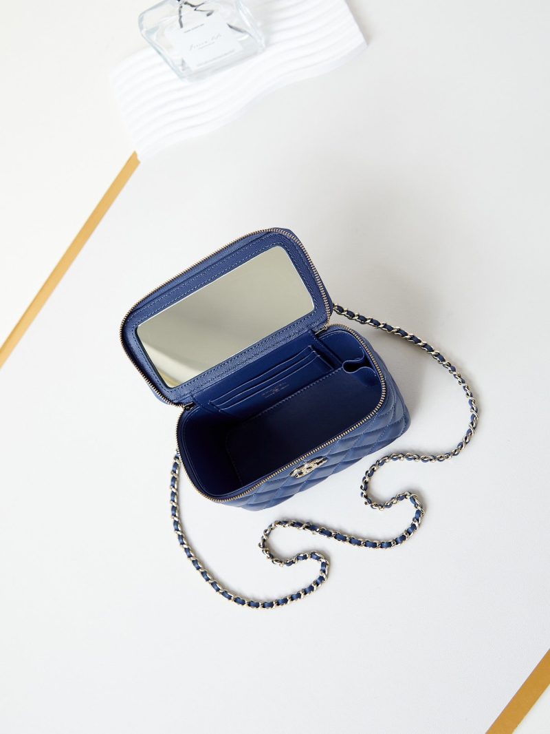 24a vanity 17 dark blue lambskin gold hardware