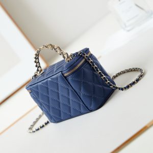 24a vanity 17 dark blue lambskin gold hardware