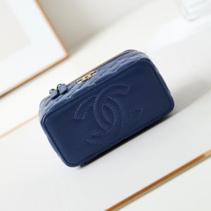 24a vanity 17 dark blue lambskin gold hardware