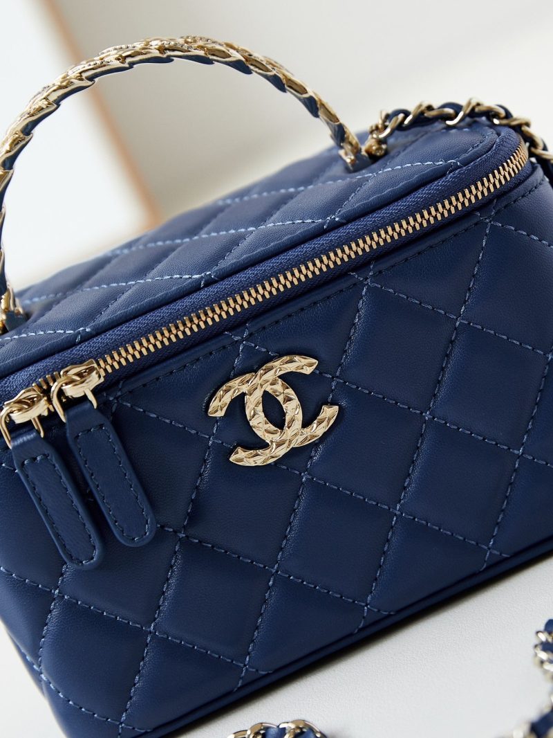 24a vanity 17 dark blue lambskin gold hardware