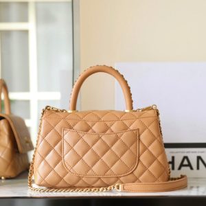 20240628_i1719566837_3214_4_jpg coco handle flap bag 24cm brown quilted caviar leather