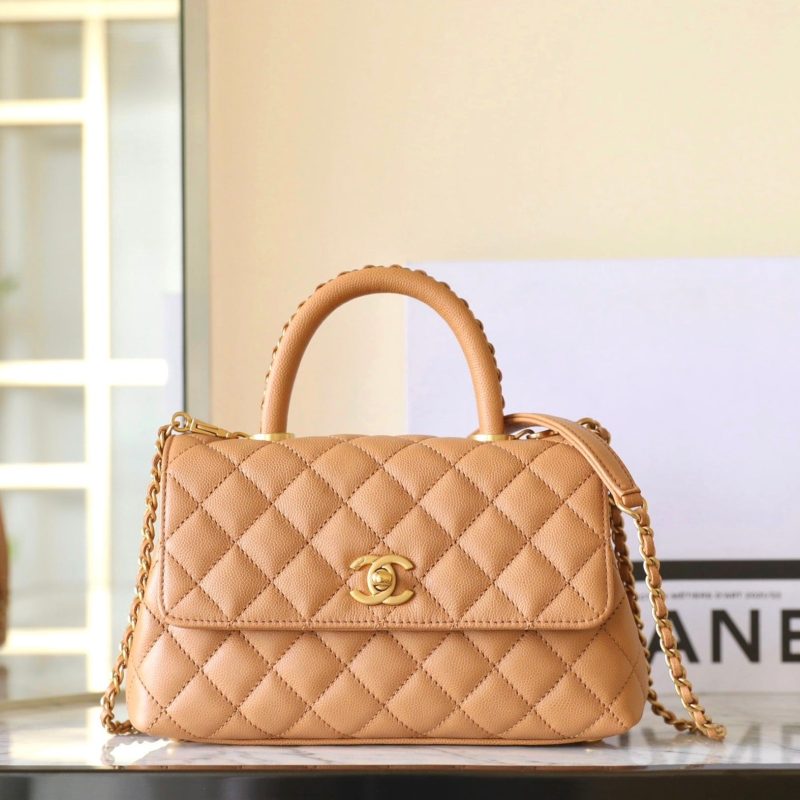 20240628_i1719566837_6506_2_jpg coco handle flap bag 24cm brown quilted caviar leather