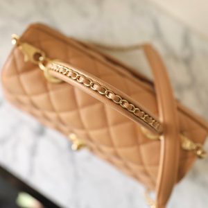 20240628_i1719566837_9092_5_jpg coco handle flap bag 24cm brown quilted caviar leather