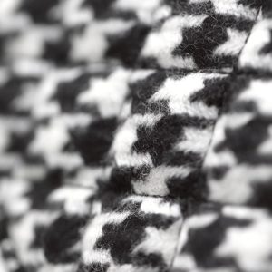 cc 24a nano 19cm kelly shopper bag black white tweed