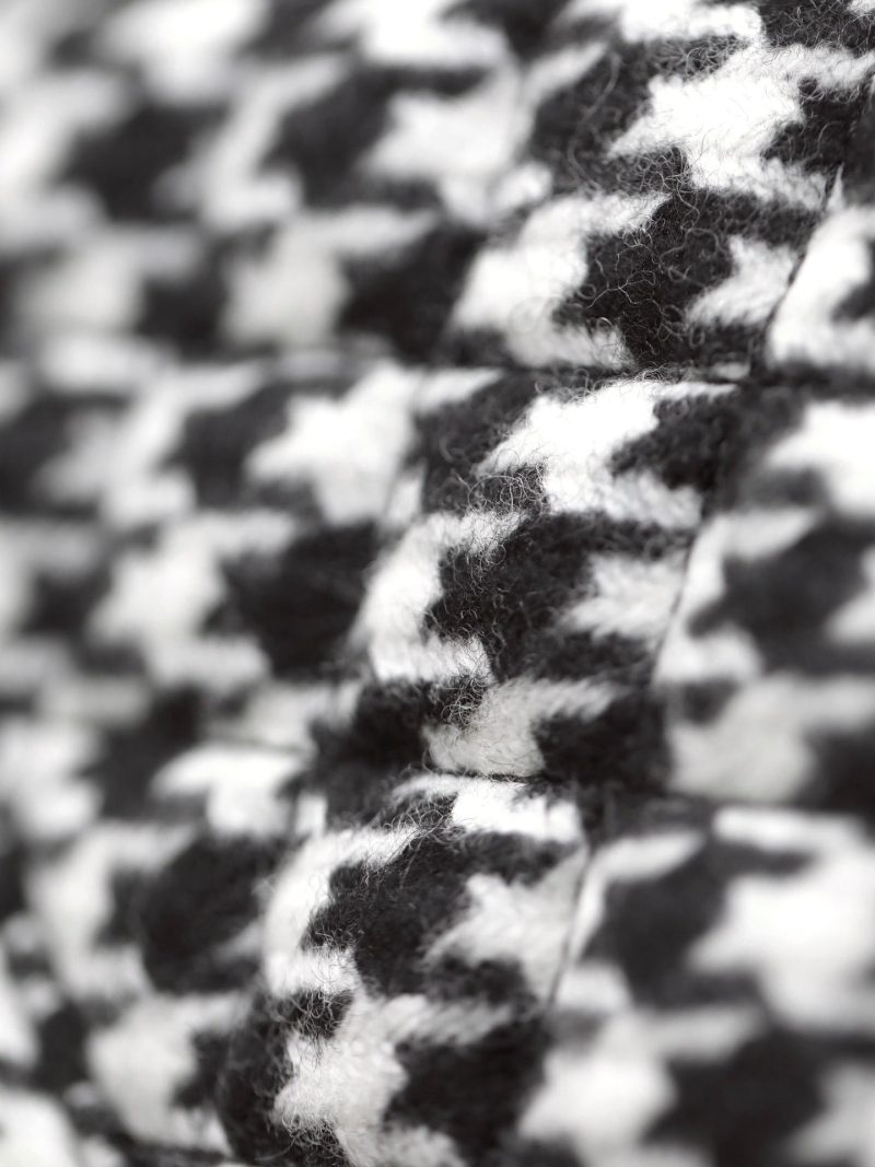 cc 24a nano 19cm kelly shopper bag black white tweed