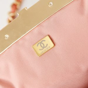 24a clutch 24cm orange lambskin gold hardware