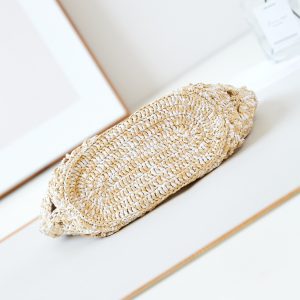 cc coco beach bag 32cm beige raffia white leather