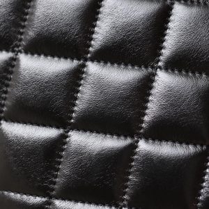 cc 24a flap bag 20cm top handle black  lambskin gold hardware