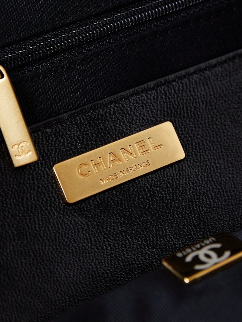 20240816_i1723823894_770_7_jpg CC 24A Top Handle 23.5cm Black Wax Leather Gold Hardware 238469