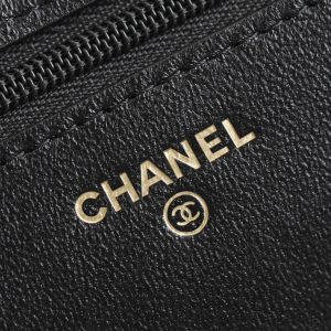 24b woc 19cm black lambskin gold hardware