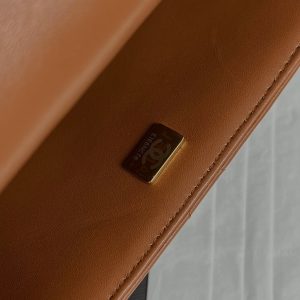 20240926_i1727341591_6569_8_jpg Flap Bag Small 23cm Brown Sherling Lambskin Gold Hardware