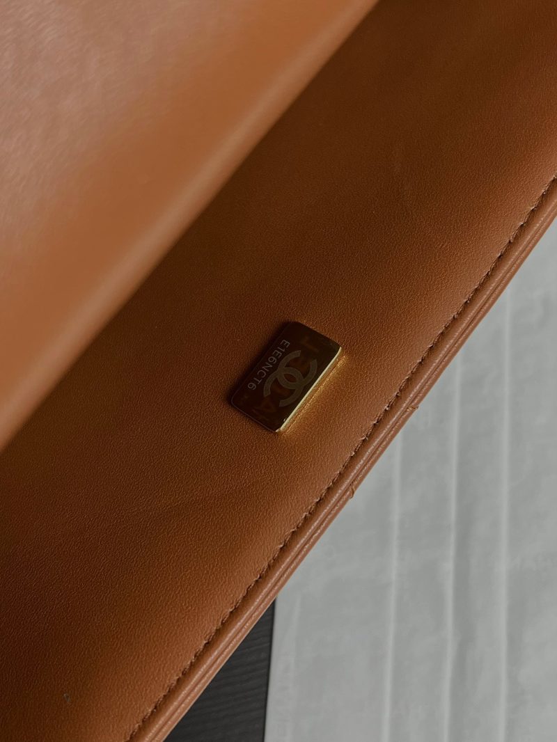 20240926_i1727341591_6569_8_jpg Flap Bag Small 23cm Brown Sherling Lambskin Gold Hardware