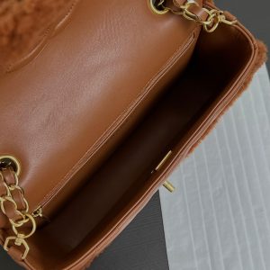 20240926_i1727341591_9351_7_jpg Flap Bag Small 23cm Brown Sherling Lambskin Gold Hardware