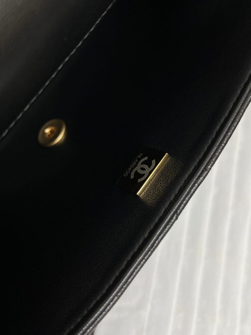 20240929_i1727599701_1329_7_jpg Flap Bag Small 23cm Black Sherling Lambskin Gold Hardware